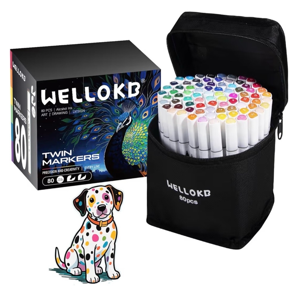 Wellokb Alcohol Markers Set